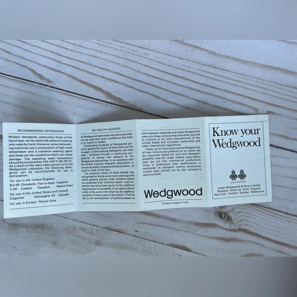 Wedgewood Vintage Seal of State Series Jasperware Set 6 New Hampshire Barlett - Picture 8 of 9